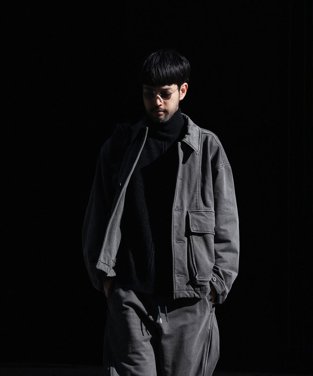 KANEMASA PHIL. カネマサフフィル36G FINE SWEAT WORK JACKETのCHARCOAL PIGMENT公式通販サイトsession福岡セレクトショップ