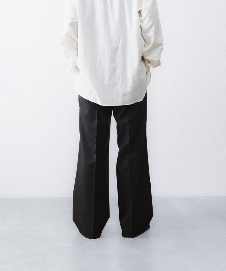 【paratrait】WOOL NONKE SLACKS - BLACK