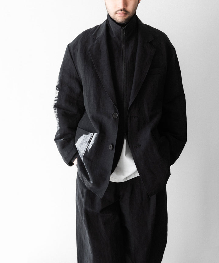 ssstein(シュタイン)のLI/NY POPLIN ZIP UP JACKET - BLACKの公式通販サイトsession福岡セレクトショップ