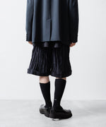 画像をギャラリービューアに読み込む, 【UJOH】SIDE BELT SHORT PNT - NAVY STRIPE
