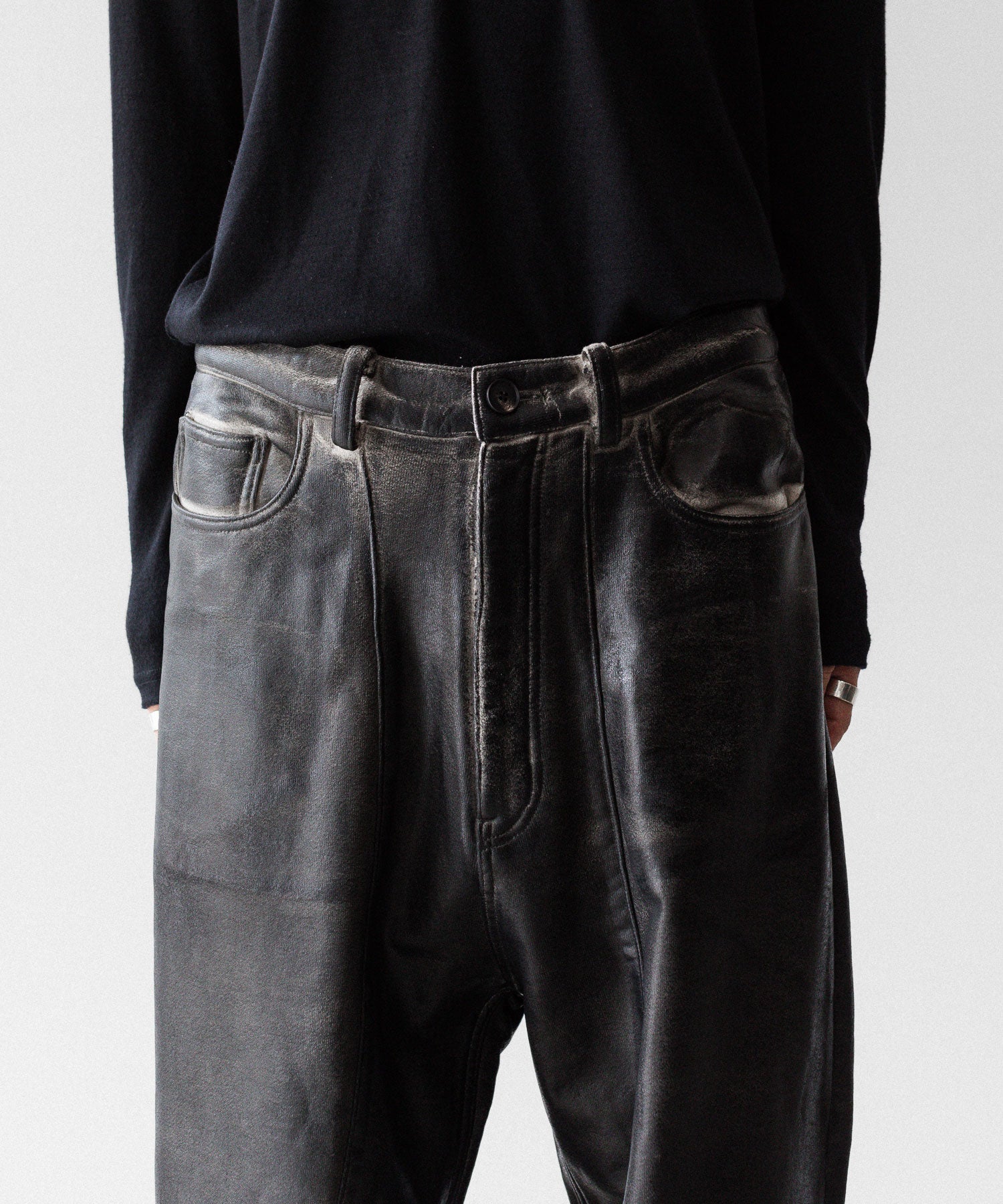 SUBLATIONS サブレーションズのCRACKING COATED WIDE PANTSのWHITE BASE 公式通販サイトsession福岡セレクトショップ