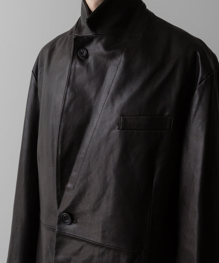 ssstein(シュタイン)の24AWコレクション LEATHER DOUBLE BRESTED JACKET - DARK BROWN 公式通販サイトsession福岡セレクトショップ