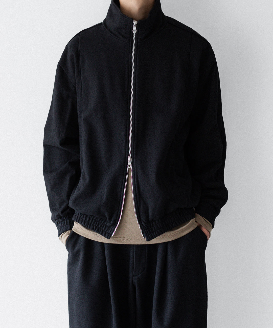 KANEMASA PHIL. カネマサフィル 36G NEEDLE PUNCH PIPING BLOUSONのBLACK 公式通販サイトsession福岡セレクトショップ 