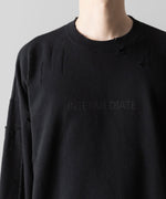 画像をギャラリービューアに読み込む, ssstein(シュタイン)のOVERSIZED REBUILD SWEAT LS - BLACKの公式通販サイトsession福岡セレクトショップ
