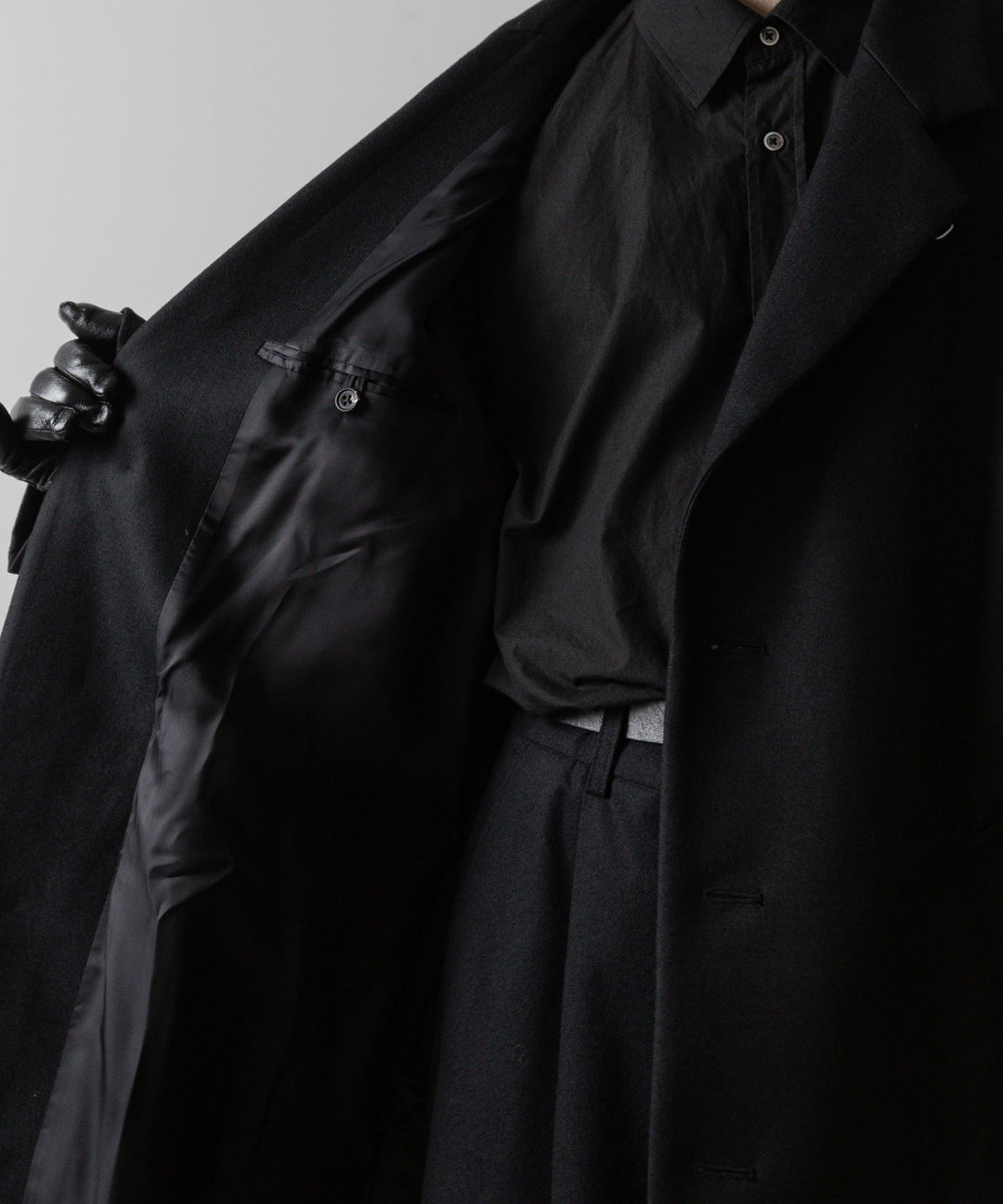 ssstein(シュタイン)の24AWコレクション LAY CHESTER COAT - BLACK 公式通販サイトsession福岡セレクトショップ