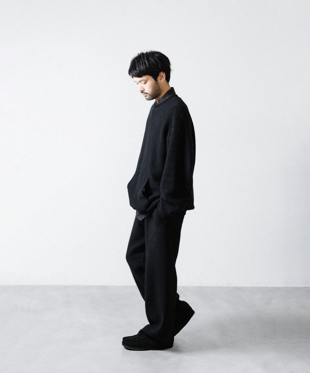 phebus- フィーバスのREVERSIBLE JERSEY JUMPERのBLACK公式通販サイトsession福岡セレクトショップ