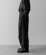 画像をギャラリービューアに読み込む, ssstein(シュタイン)の24AWコレクション EASY WIDE TROUSERS (2/72 WOOL GABARDINE) - BLACK 公式通販サイトsession福岡セレクトショップ
