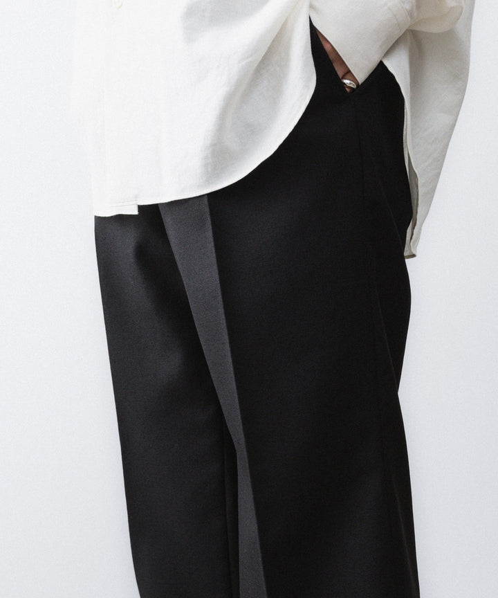 【paratrait】WOOL NONKE SLACKS - BLACK
