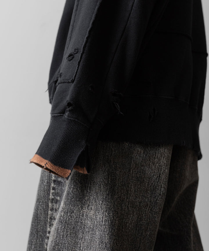ssstein(シュタイン)のOVERSIZED REBUILD SWEAT LS - BLACKの公式通販サイトsession福岡セレクトショップ