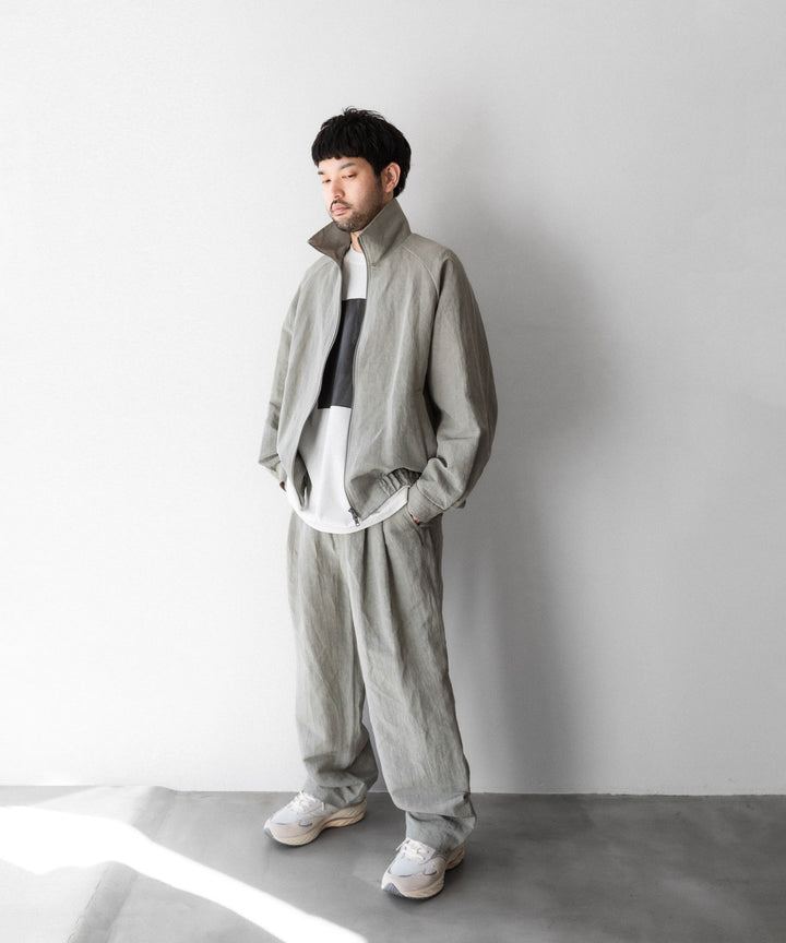 ssstein(シュタイン)のLI/NY POPLIN ZIP UP JACKET - BEIGE GREYの公式通販サイトsession福岡セレクトショップ