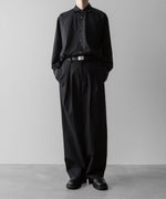 画像をギャラリービューアに読み込む, ssstein(シュタイン)の24AWコレクション EASY WIDE TROUSERS (2/72 WOOL GABARDINE) - BLACK 公式通販サイトsession福岡セレクトショップ
