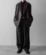 画像をギャラリービューアに読み込む, ssstein(シュタイン)の24AWコレクション EASY WIDE TROUSERS (2/72 WOOL GABARDINE) - GREY KHAKI 公式通販サイトsession福岡セレクトショップ
