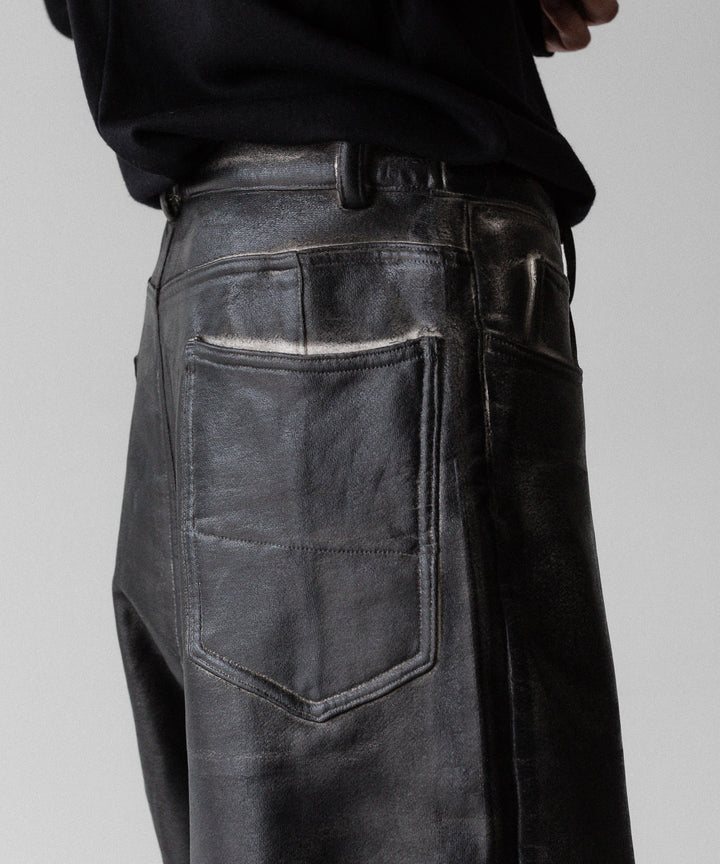 SUBLATIONS サブレーションズのCRACKING COATED WIDE PANTSのWHITE BASE 公式通販サイトsession福岡セレクトショップ
