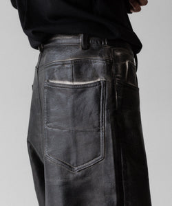 SUBLATIONS / サブレーションズ】CRACKING COATED WIDE PANTS - WHITE