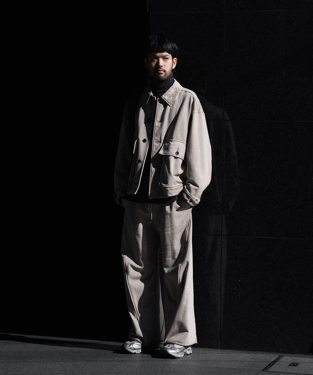 KANEMASA PHIL. カネマサフフィル36G FINE SWEAT DRAPING EASY PANTSのBEIGE KHAKI PIGMENT公式通販サイトsession福岡セレクトショップ