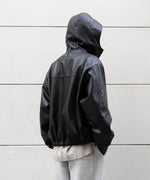 画像をギャラリービューアに読み込む, ssstein(シュタイン)のLEATHER HOODED SHORT JACKET - BLACKの公式通販サイトsession福岡セレクトショップ
