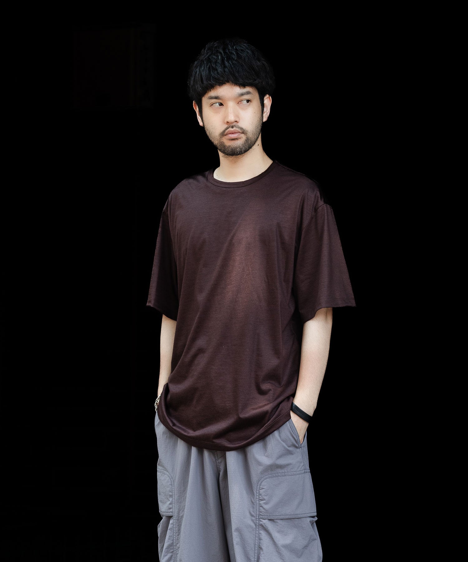 【KANEMASA PHIL.】カネマサフィル36G WOOL SILKY TEEのBROWNの公式通販サイトsession福岡セレクトショップ