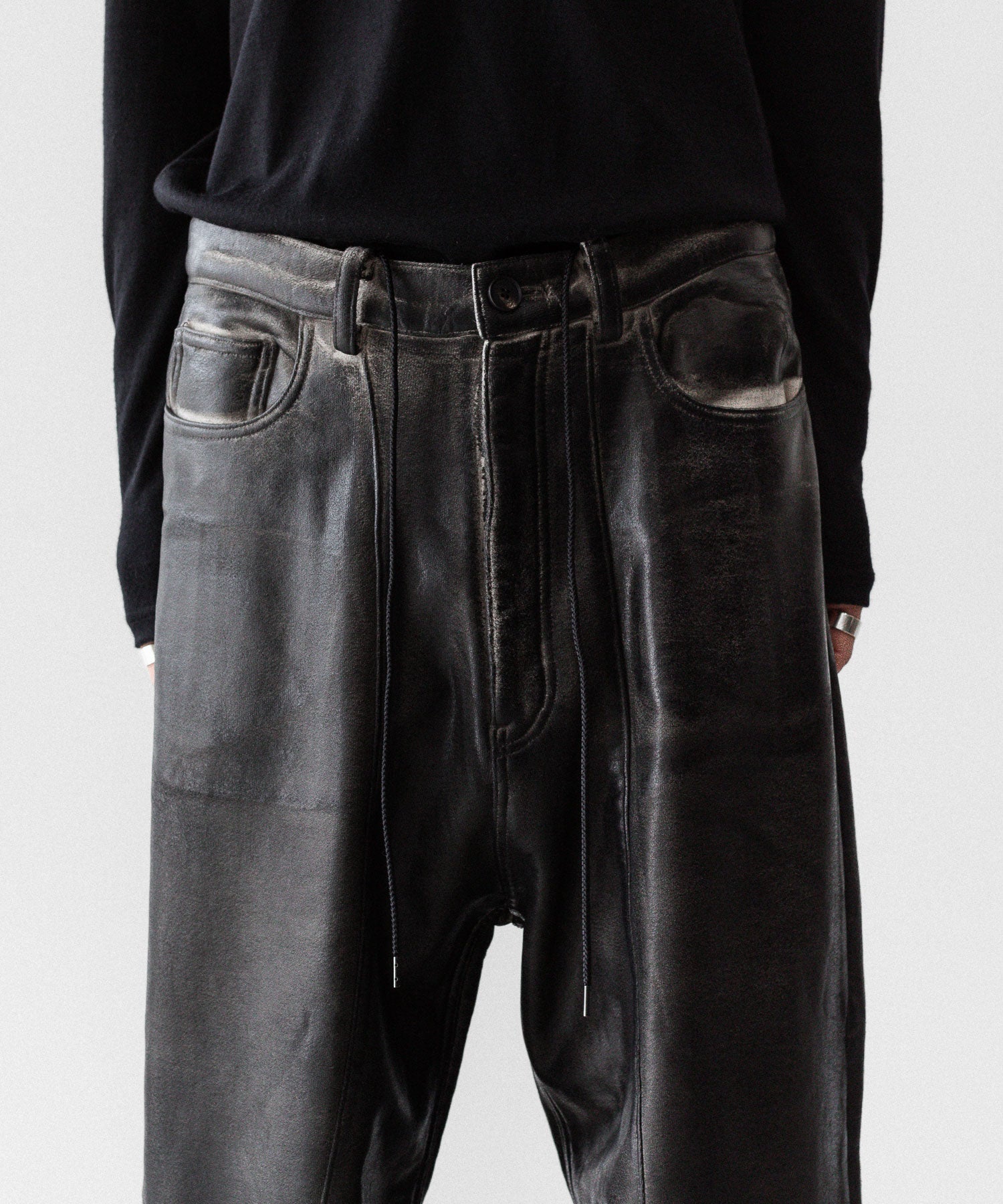 SUBLATIONS サブレーションズのCRACKING COATED WIDE PANTSのWHITE BASE 公式通販サイトsession福岡セレクトショップ