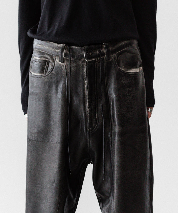 SUBLATIONS サブレーションズのCRACKING COATED WIDE PANTSのWHITE BASE 公式通販サイトsession福岡セレクトショップ