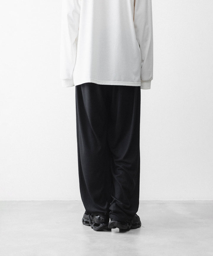 WWW - WRAPINKNOT wool wearのWIDE TAPERED PANTSのBLACK公式通販サイトsession福岡セレクトショップ