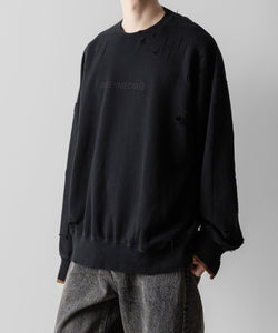 ssstein(シュタイン)のOVERSIZED REBUILD SWEAT LS - BLACKの公式通販サイトsession福岡セレクトショップ