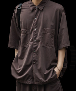 KANEMASA PHIL.】36G NYLON BALISE SS SHIRT - BROWN DYE | 公式通販