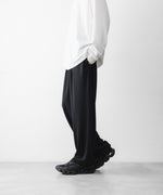 画像をギャラリービューアに読み込む, WWW - WRAPINKNOT wool wearのWIDE TAPERED PANTSのBLACK公式通販サイトsession福岡セレクトショップ
