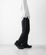 画像をギャラリービューアに読み込む, WWW - WRAPINKNOT wool wearのWIDE TAPERED PANTSのBLACK公式通販サイトsession福岡セレクトショップ
