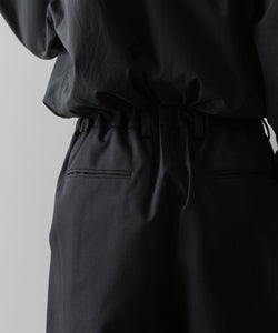 ssstein(シュタイン)の24AWコレクション EASY WIDE TROUSERS (2/72 WOOL GABARDINE) - BLACK 公式通販サイトsession福岡セレクトショップ