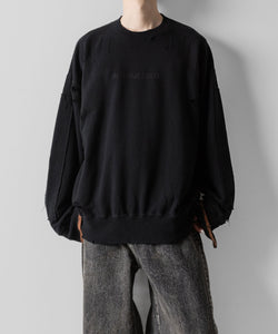 ssstein(シュタイン)のOVERSIZED REBUILD SWEAT LS - BLACKの公式通販サイトsession福岡セレクトショップ