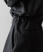 画像をギャラリービューアに読み込む, ssstein(シュタイン)の24AWコレクション EASY WIDE TROUSERS (2/72 WOOL GABARDINE) - BLACK 公式通販サイトsession福岡セレクトショップ
