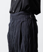 画像をギャラリービューアに読み込む, 【UJOH】SIDE BELT SHORT PNT - NAVY STRIPE
