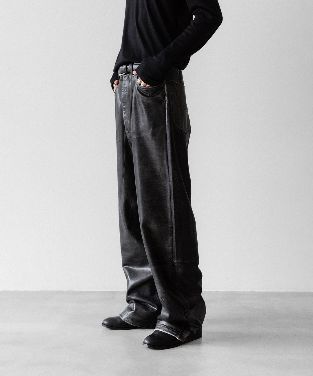 SUBLATIONS サブレーションズのCRACKING COATED WIDE PANTSのWHITE BASE 公式通販サイトsession福岡セレクトショップ
