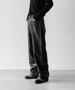 SUBLATIONS / サブレーションズ】CRACKING COATED WIDE PANTS - WHITE