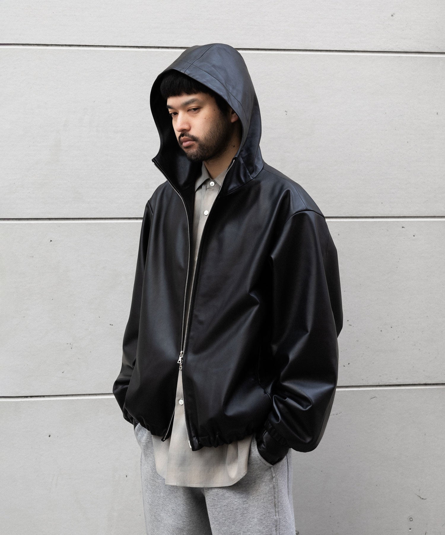 ssstein(シュタイン)のLEATHER HOODED SHORT JACKET - BLACKの公式通販サイトsession福岡セレクトショップ