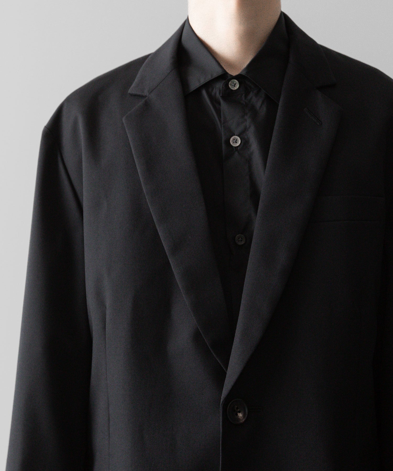 ssstein(シュタイン)の24AWコレクション OVERSIZED SINGLE BREASTED JACKET - BLACK 公式通販サイトsession福岡セレクトショップ