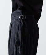 画像をギャラリービューアに読み込む, 【UJOH】SIDE BELT SHORT PNT - NAVY STRIPE
