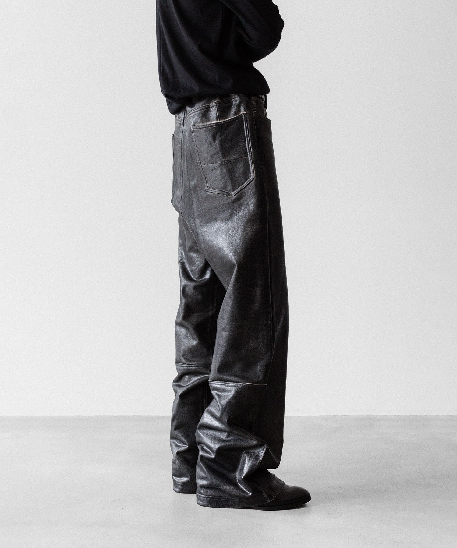 SUBLATIONS サブレーションズのCRACKING COATED WIDE PANTSのWHITE BASE 公式通販サイトsession福岡セレクトショップ