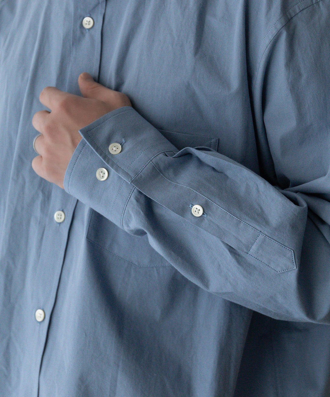 stein(シュタイン)の24SSコレクションOVERSIZED STANDARD SHIRTのBLUE