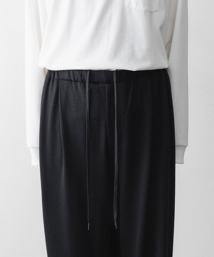 WWW - WRAPINKNOT wool wearのWIDE TAPERED PANTSのBLACK公式通販サイトsession福岡セレクトショップ