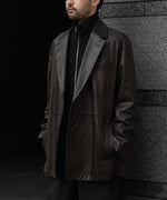 画像をギャラリービューアに読み込む, Exclusive【 VEIN 】SHAGGY KNIT DRIVERS JACKET - BLACK
