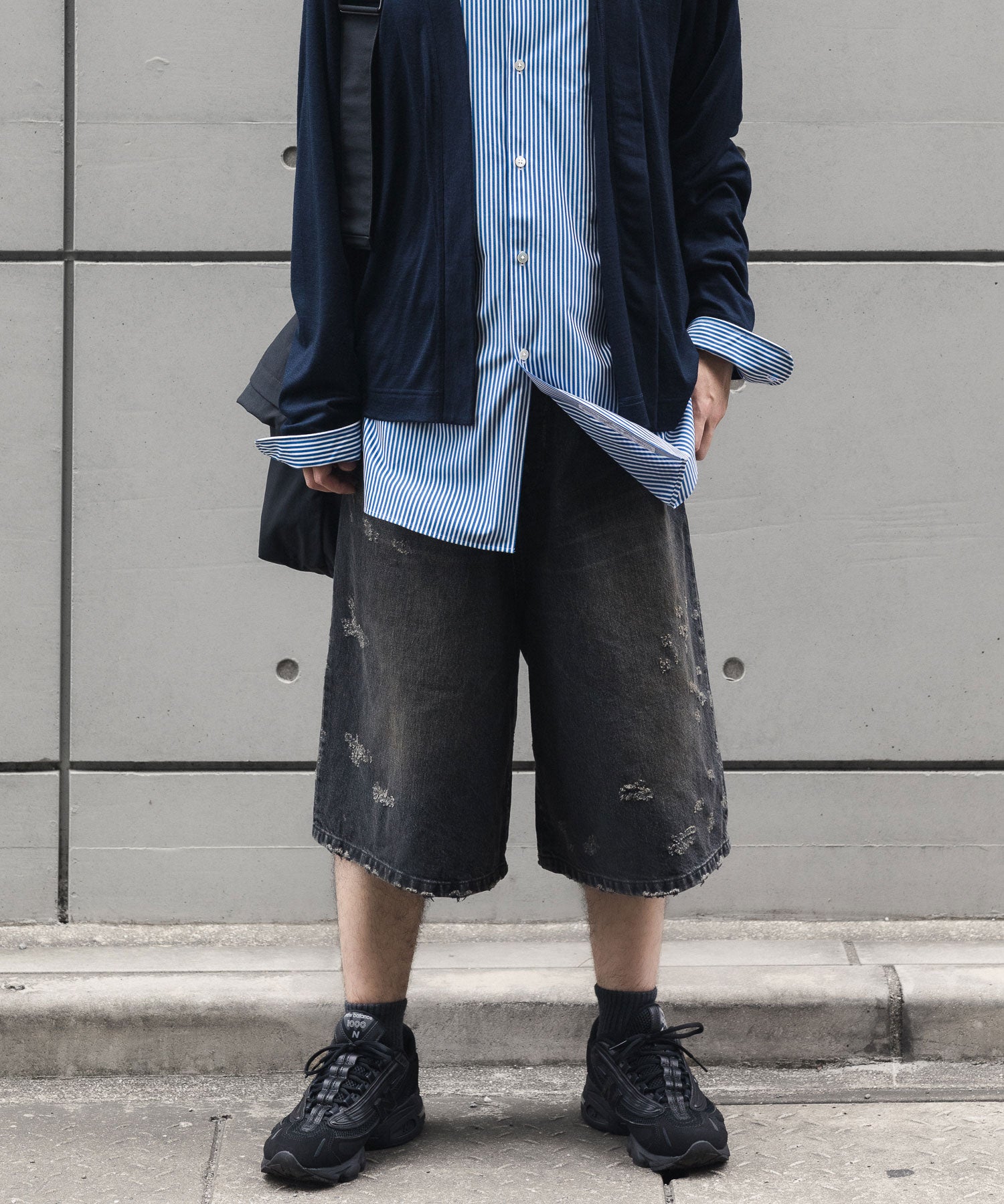 ssstein / シュタイン】BAGGY DENIM SHORTS - BLACK | 公式通販サイト