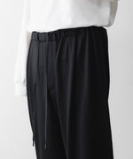 画像をギャラリービューアに読み込む, WWW - WRAPINKNOT wool wearのWIDE TAPERED PANTSのBLACK公式通販サイトsession福岡セレクトショップ
