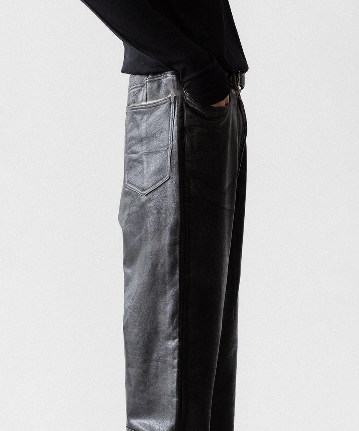 SUBLATIONS サブレーションズのCRACKING COATED WIDE PANTSのWHITE BASE 公式通販サイトsession福岡セレクトショップ
