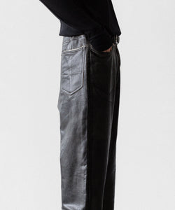 SUBLATIONS / サブレーションズ】CRACKING COATED WIDE PANTS - WHITE