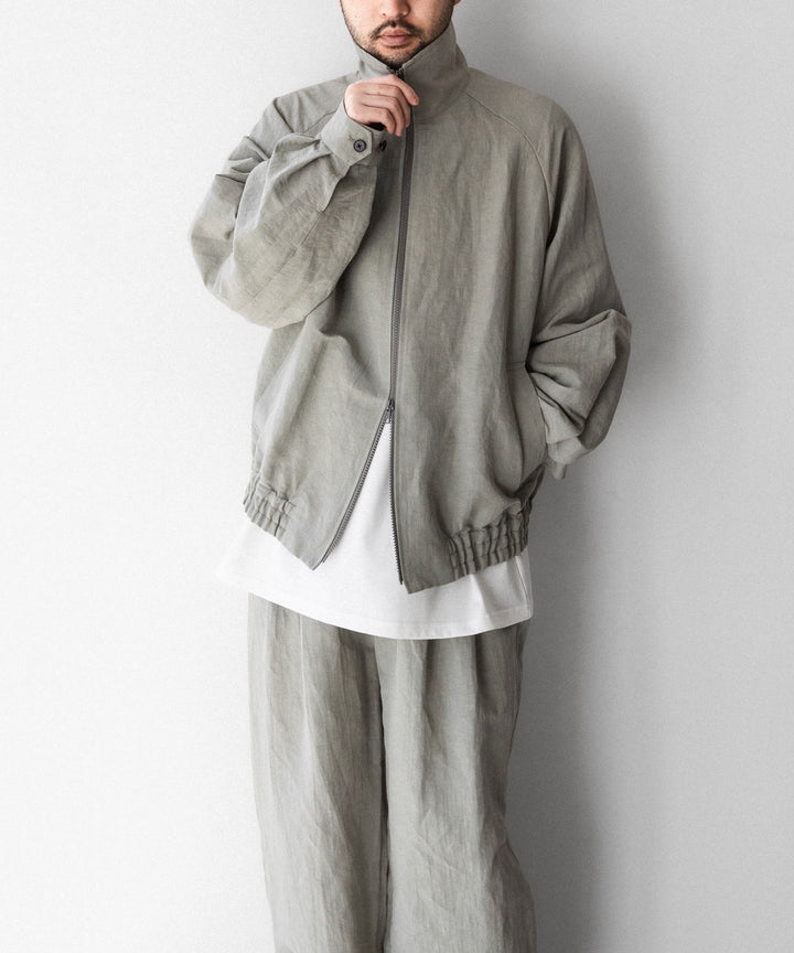 ssstein(シュタイン)のLI/NY POPLIN ZIP UP JACKET - BEIGE GREYの公式通販サイトsession福岡セレクトショップ