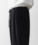 画像をギャラリービューアに読み込む, WWW - WRAPINKNOT wool wearのWIDE TAPERED PANTSのBLACK公式通販サイトsession福岡セレクトショップ
