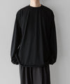 【INTÉRIM】EXTRA FINE MERINO WOOL L/S TEE - BLACK