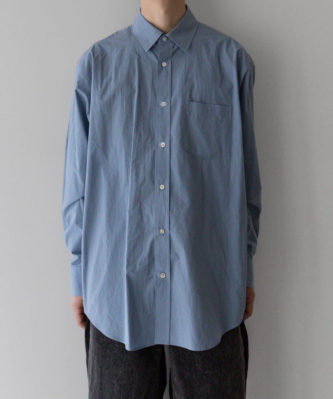 stein(シュタイン)の24SSコレクションOVERSIZED STANDARD SHIRTのBLUE