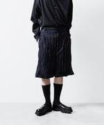 画像をギャラリービューアに読み込む, 【UJOH】SIDE BELT SHORT PNT - NAVY STRIPE
